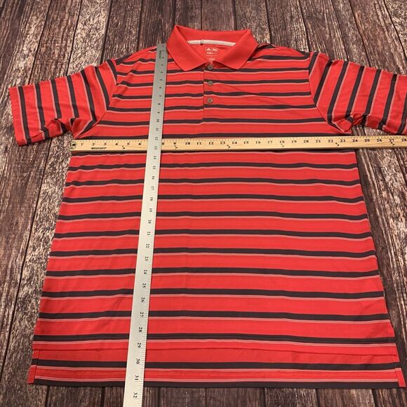 Lot Of 4 Adidas Men USA Athletic Short Sleeve Striped Golf Polo Shirt‎ Sz Large - Picture 4 of 14